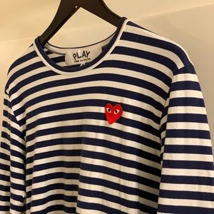 Comme Des Garçon Striped Long Sleeve